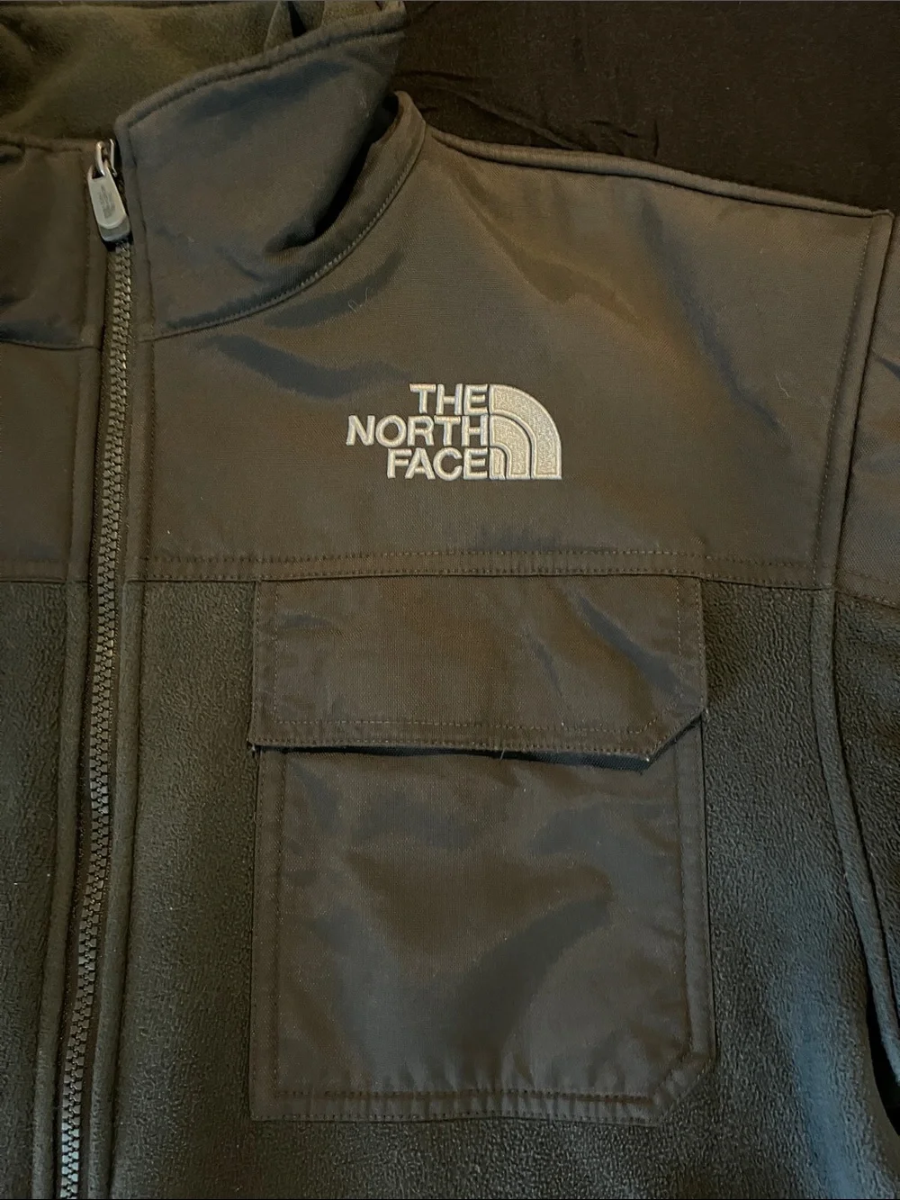 The North Face Men's Dark Green Full-Zip Fleece Jacket